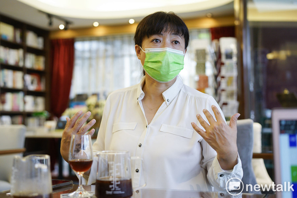 民進黨南投縣長參選人蔡培慧專訪。 圖：張良一 /攝