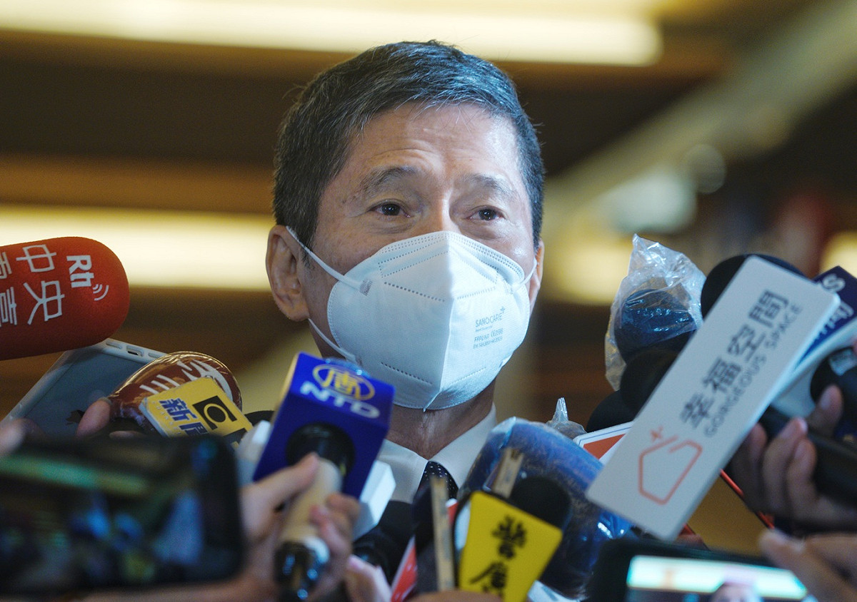 文化部長李永得受訪。 圖：張良一/攝