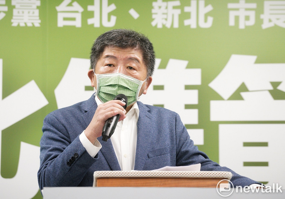 民進黨主席蔡英文今召開「雙北雙箭頭 攜手向前走」台北、新北市長提名記者會。圖為民進黨台北市長候選人陳時中。 圖：張良一／攝（資料照）