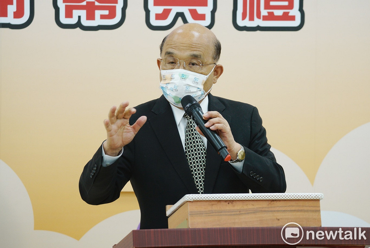 行政院長蘇貞昌今（2）日出席中華電信職場互助教保服務中心開幕典禮。 圖：張良一/攝