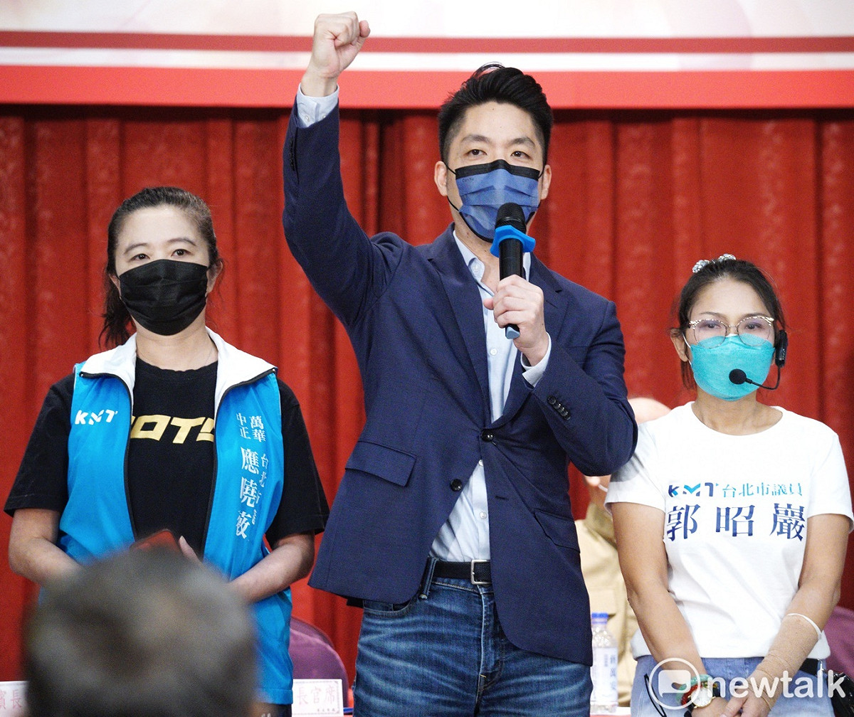 國民黨台北市長候選人蔣萬安今（5）天出席公教警消聯合總會力挺蔣萬安競選台北市長後援會。 圖：張良一/攝（資料照）