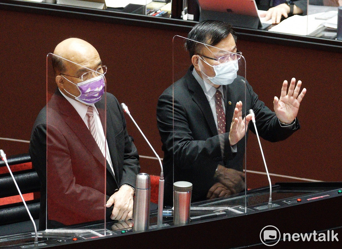 行政院院長蘇貞昌、國家通訊傳播委員會主委陳耀祥在立院院會備詢。 圖：張良一/攝(資料照)