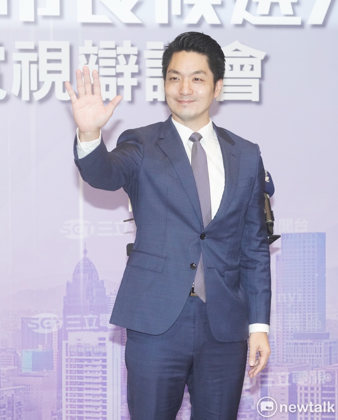 國民黨台北市長候選人蔣萬今（5）日出席台北市長候選人電視辯論會。 圖：張良一/攝（資料照）