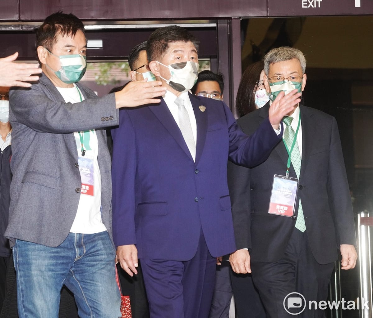 民進黨台北市長候選人陳時中出席台北市長候選人電視辯論會。 圖：張良一/攝