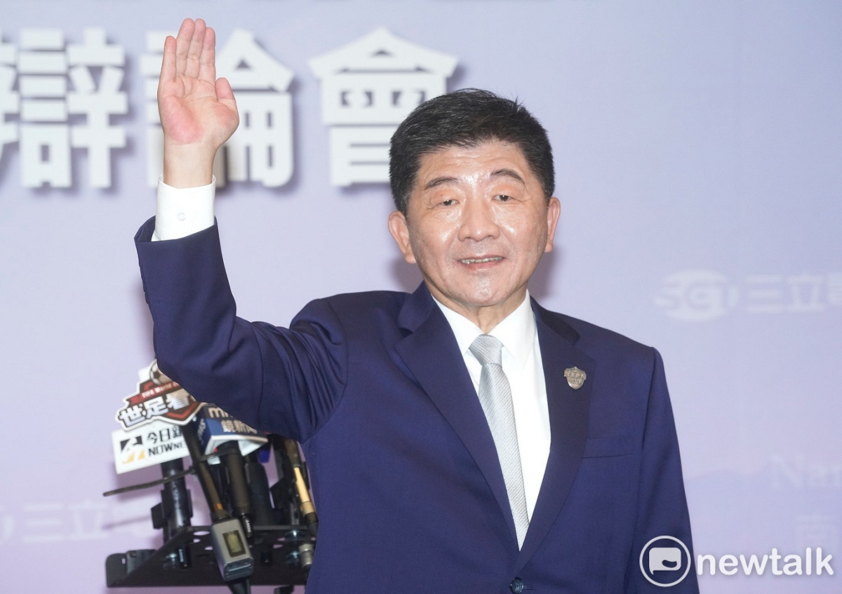 民進黨台北市長候選人陳時中出席台北市長候選人電視辯論會。 圖：張良一/攝（資料照）