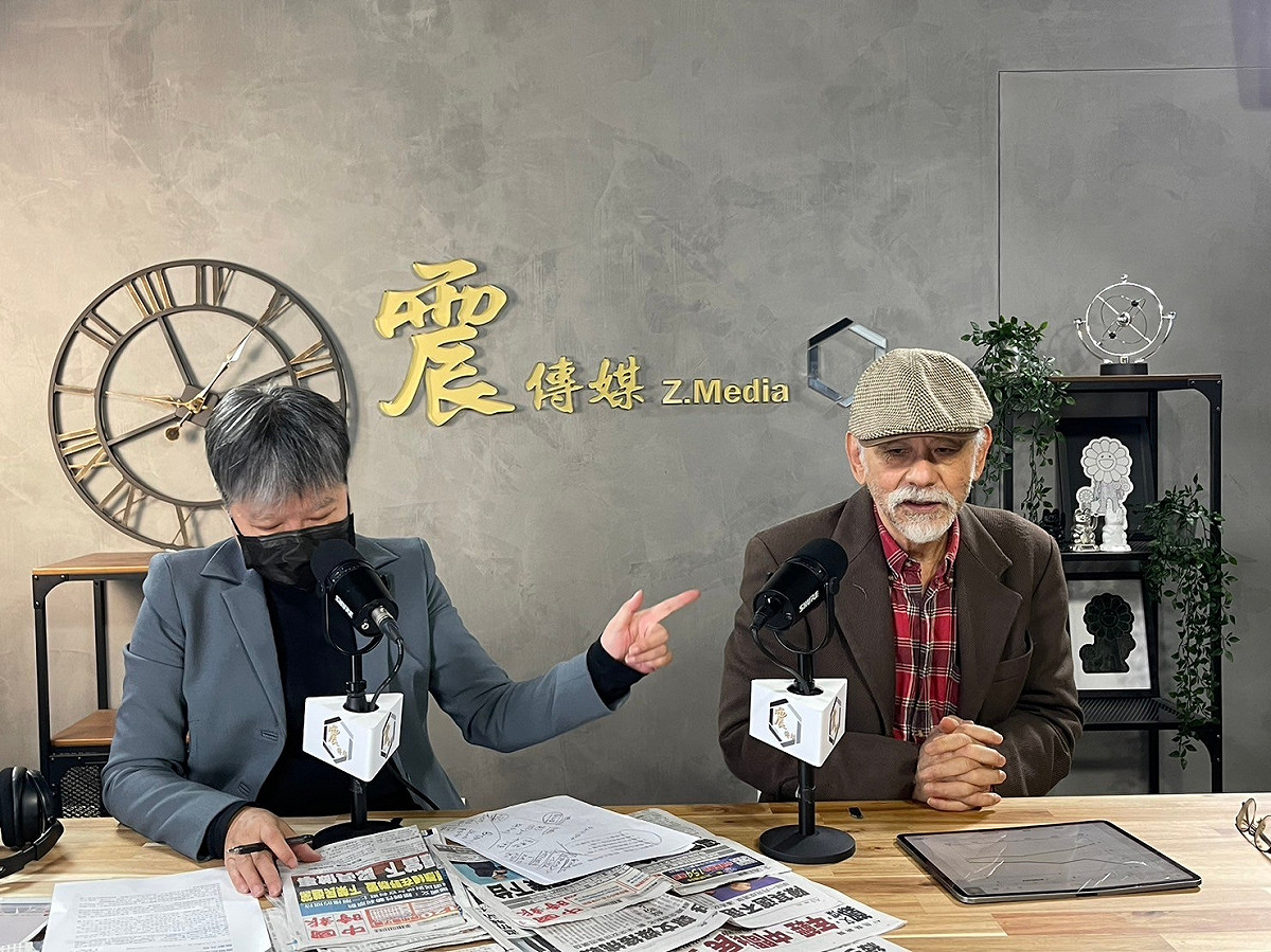 民進黨前立委林濁水接受黃光芹專訪。 圖：新聞不芹節目提供。