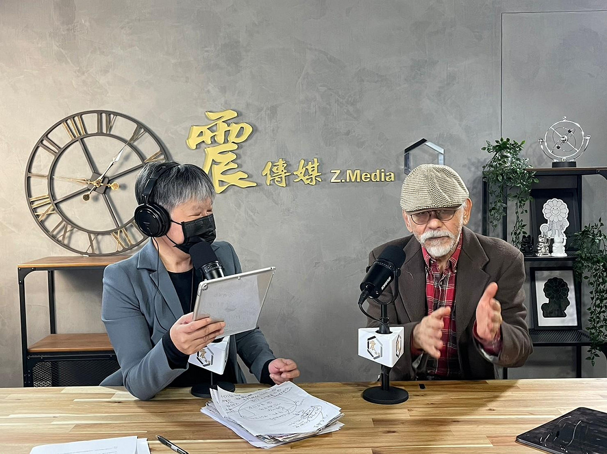 民進黨前立委林濁水接受黃光芹專訪。 圖：新聞不芹節目提供。