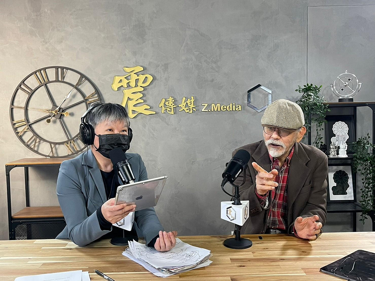 民進黨前立委林濁水接受黃光芹專訪。 圖：新聞不芹節目提供。