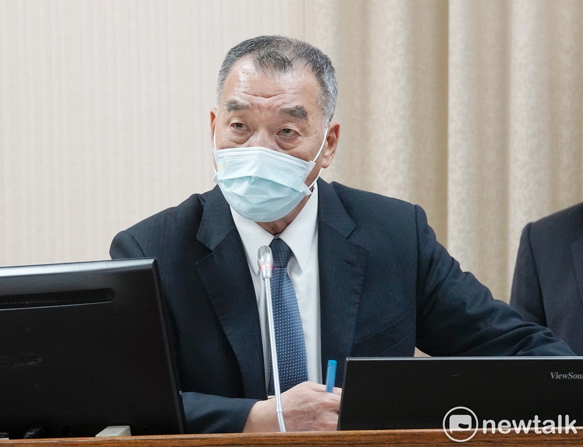 國防部長邱國正在立院外交及國防委員會備詢。 圖：張良一/攝 （資料照）