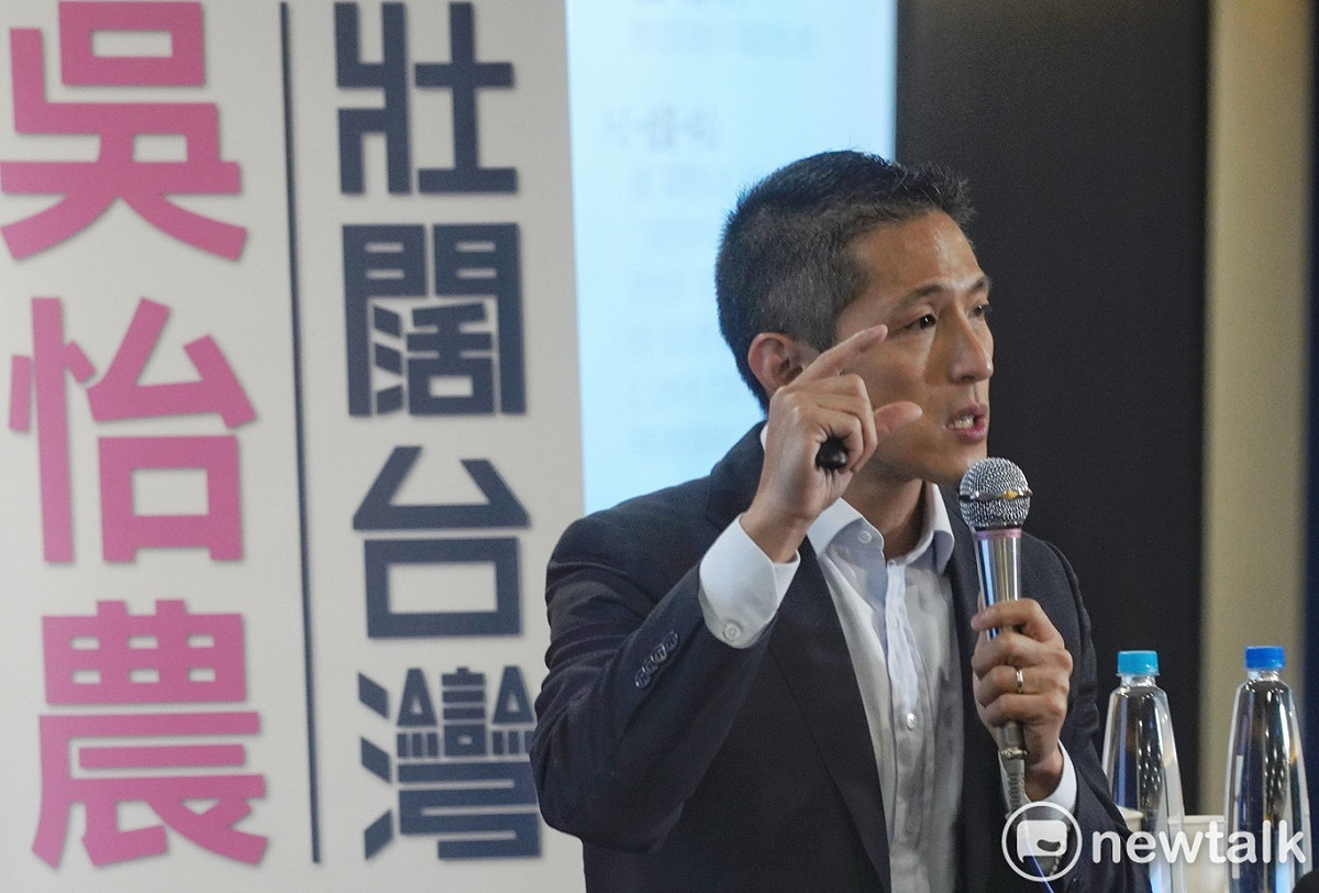 民進黨提名台北市第三選區立委補選候選人吳怡農。 圖：張良一 / 攝（資料照）