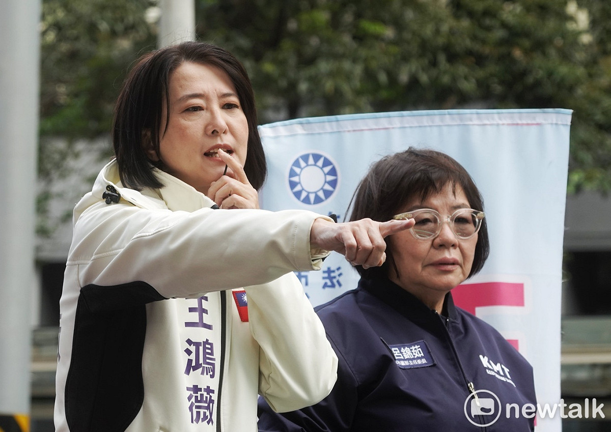 國民黨台北市第3選區立委補選候選人王鴻薇(左)。 圖：張良一/攝（資料照）