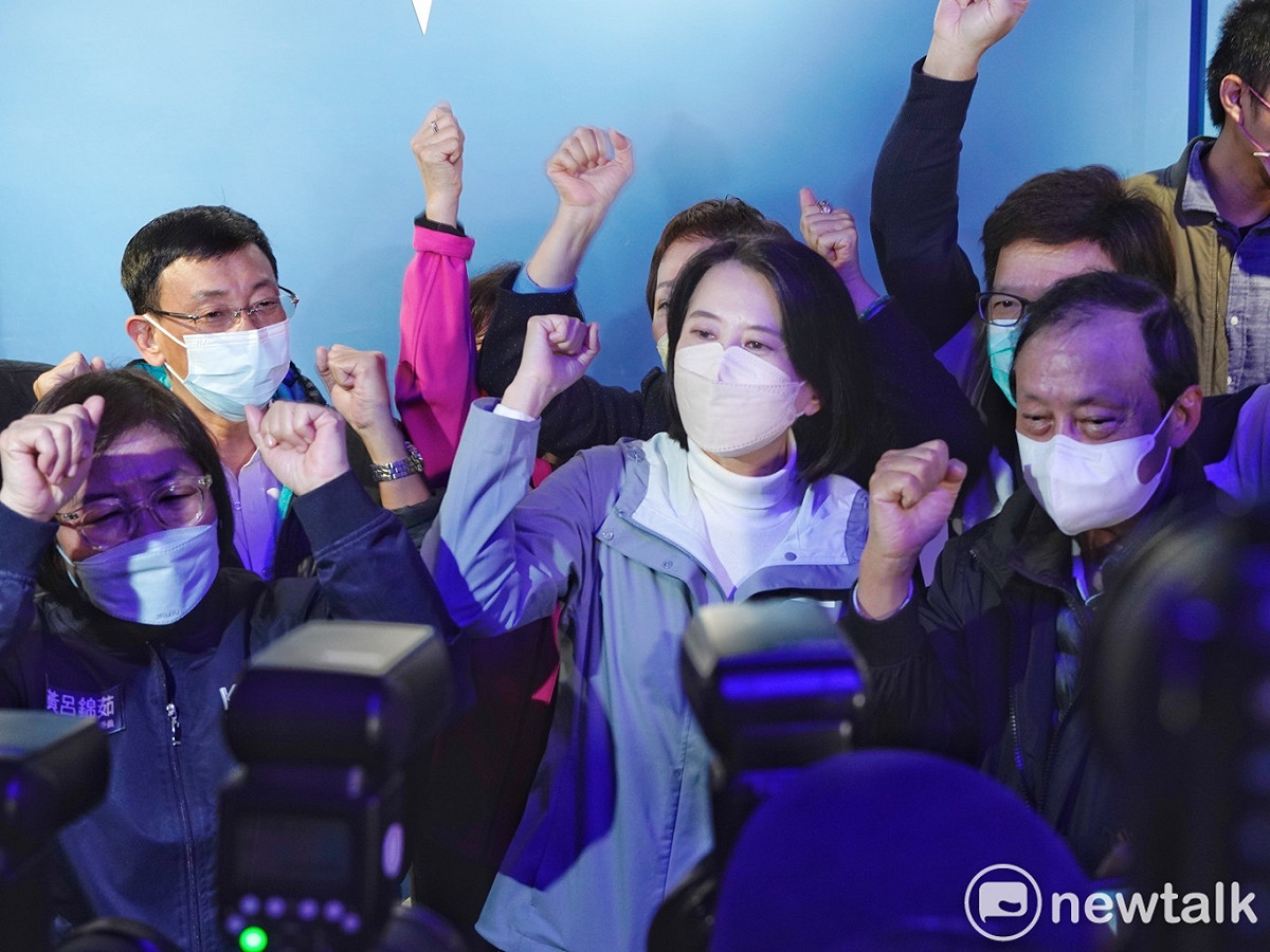 國民黨台北市第三選區立委補選候選人王鴻薇勝選。 圖：張良一/攝