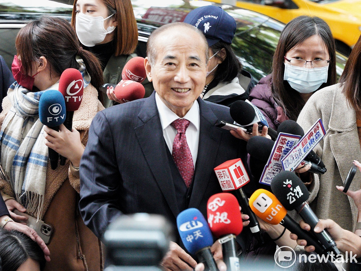 前立法院長王金平今天受訪時表示，侯友宜幫忙國民黨整合，讓立委選舉單純化，大家更團結合作，是很好的事。 圖：張良一/攝