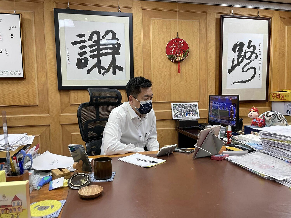 陳宗彥時任內政部政次辦公室。 圖/取自陳宗彥臉書