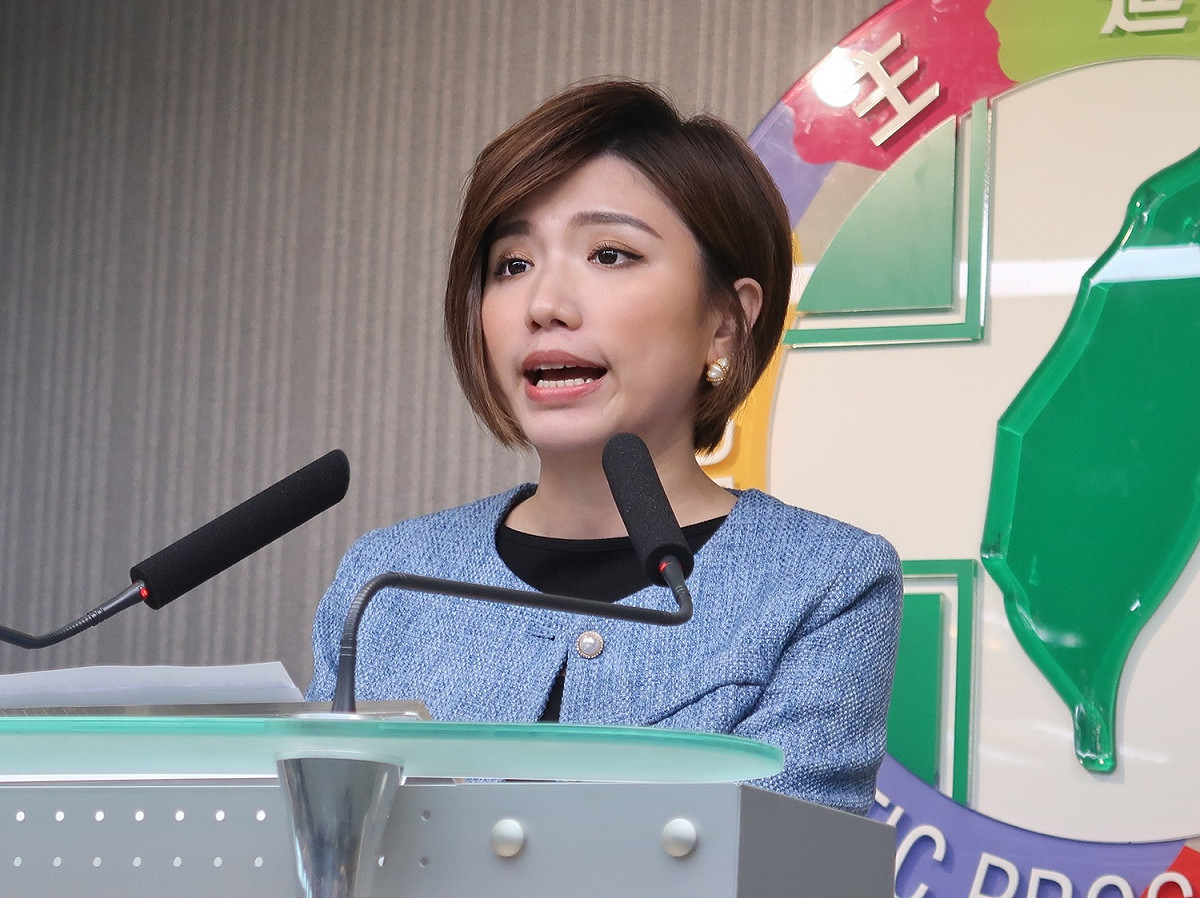 民進黨發言人黃彩玲 圖：林朝億/攝