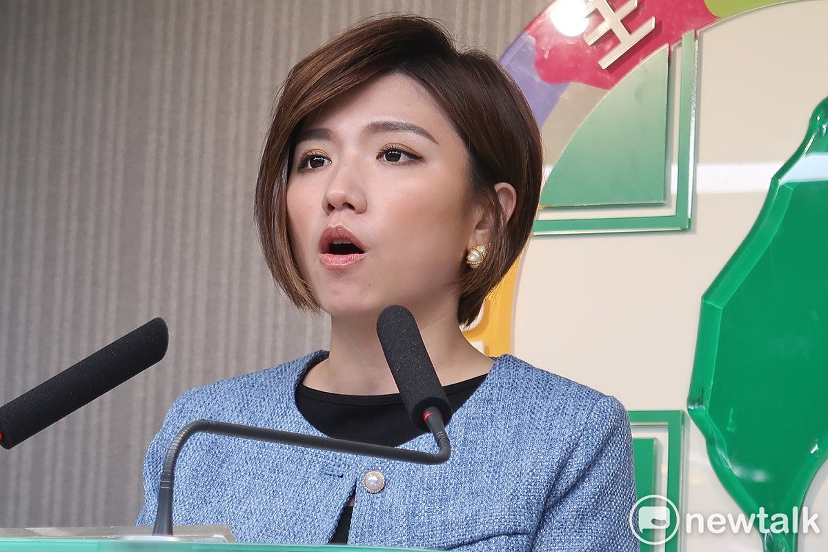 民進黨發言人黃彩玲。 圖：林朝億/攝