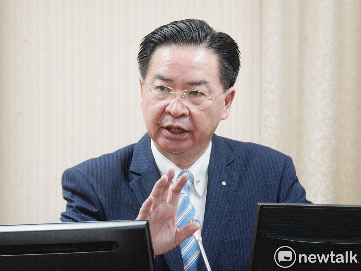 外交部長吳釗燮在立院外交及國防委員會備詢。 圖：張良一/攝(資料照)