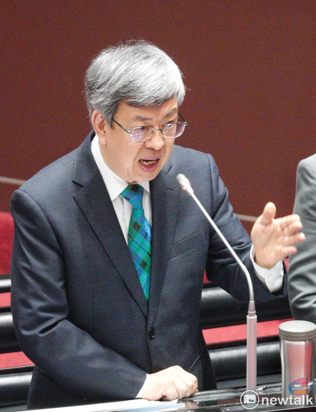 行政院長陳建仁在立院院會備詢。 圖：張良一/攝（資料照）