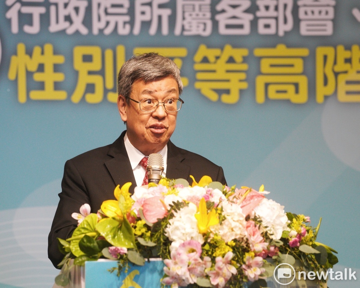 政院長陳建仁今（10）天出席第21屆金馨獎頒獎典禮。 圖：張良一/攝