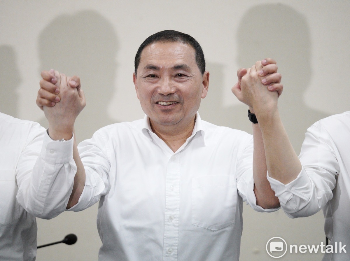 國民黨主席朱立倫今日在中常會徵召新北市長侯友宜參選2024總統。 圖：張良一 / 攝（資料照）