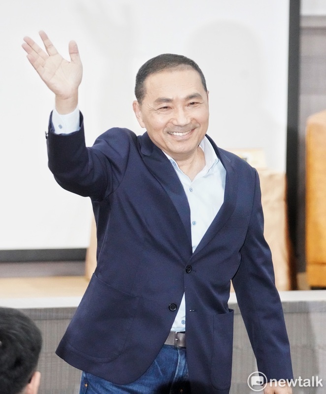 國民黨總統參選人侯友宜出席「校園總統馬拉松論壇－侯友宜市長接棒」活動。 圖：張良一/攝