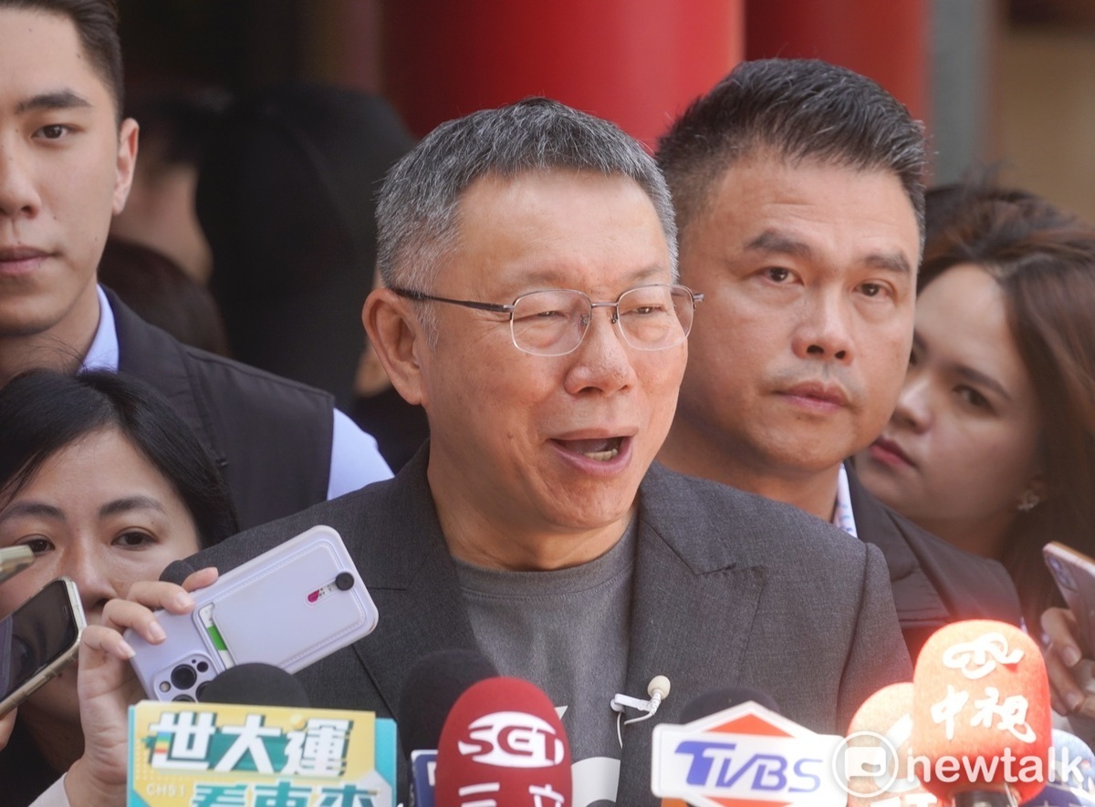 民眾黨總統參選人柯文哲。 圖：張良一 / 攝（資料照）