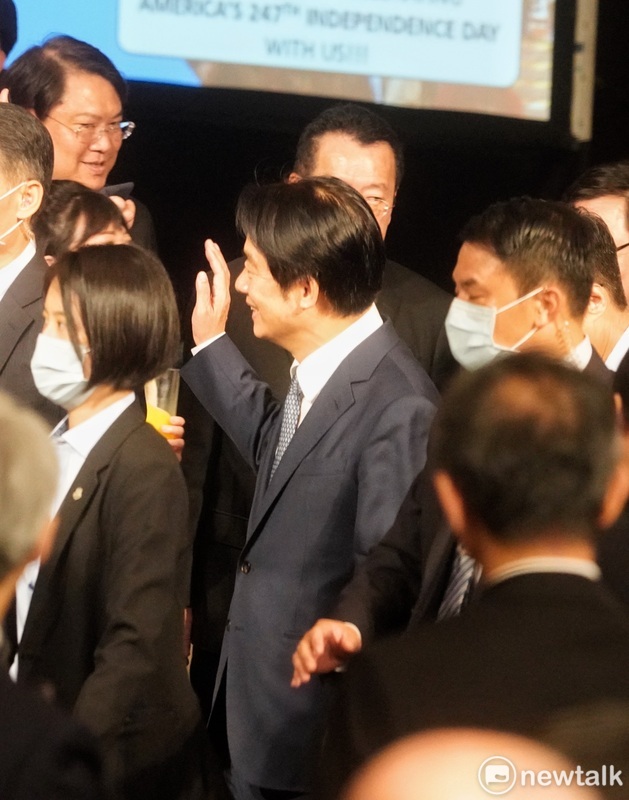 副總統賴清德出席「美國獨立紀念日酒會」。 圖：張良一/攝