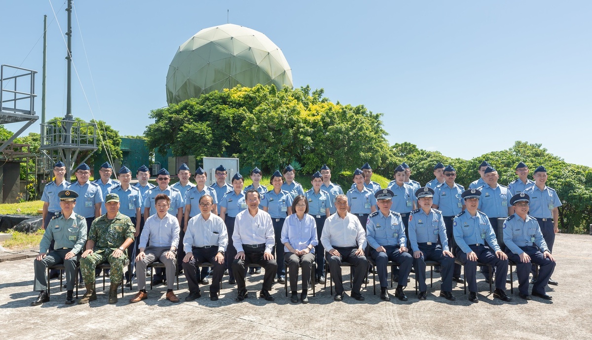 總統蔡英文視察空軍第四雷達分隊 圖：總統府提供