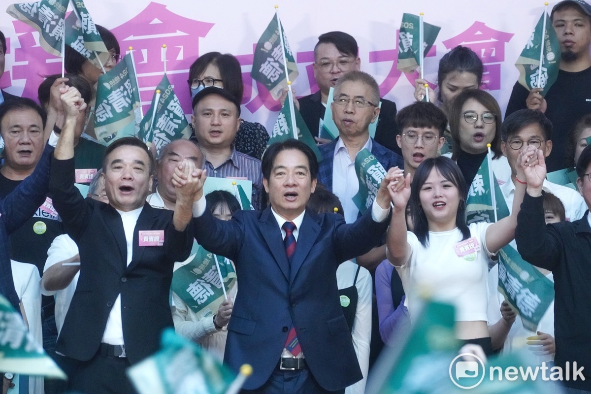民進黨總統參選人賴清德出席全國美業賴清德後援會成立大會。 圖：張良一/攝