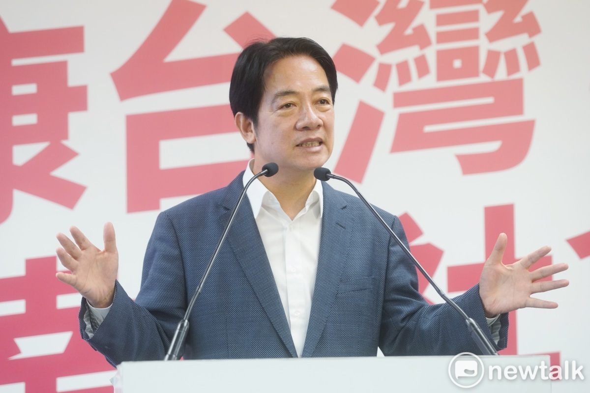 民進黨總統參選人賴清德舉行「國家希望工程」國政願景發表會。 圖：張良一/攝