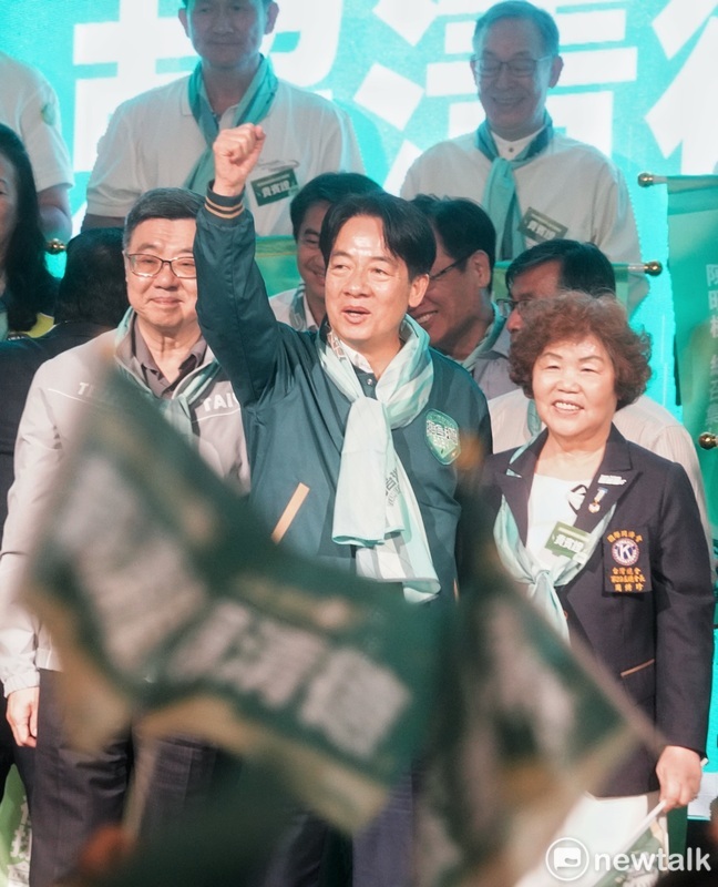 民進黨總統參選人賴清德出席同舟共濟賴清德後援會。 圖：張良一/攝