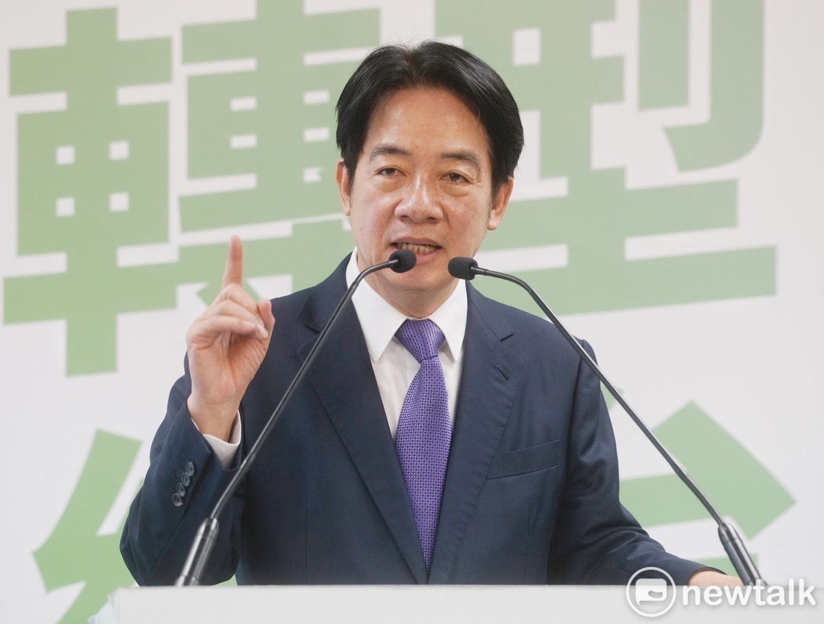 民進黨總統參選人賴清德出席賴清德「國家希望工程」國政願景發表會。 圖：張良一/攝