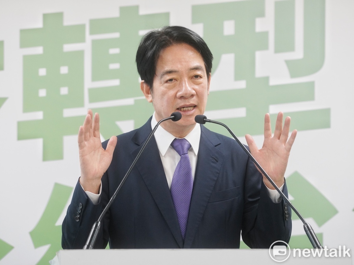 民進黨總統參選人賴清德出席「國家希望工程」國政願景發表會。 圖：張良一/攝