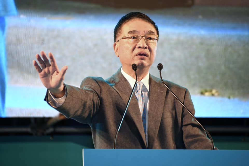 政論家胡忠信力挺郭倍宏。 圖:邱萬興拍攝(資料照)