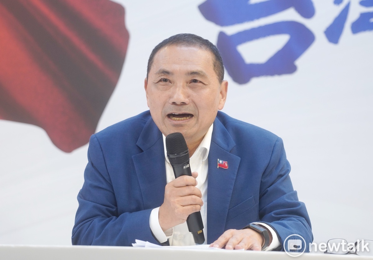 國民黨總統參選人侯友宜表示，在整個過程中，他選擇沉默不言，不與他人爭辯，並表示一直「吞」到昨天。 圖：張良一 / 攝（資料照）