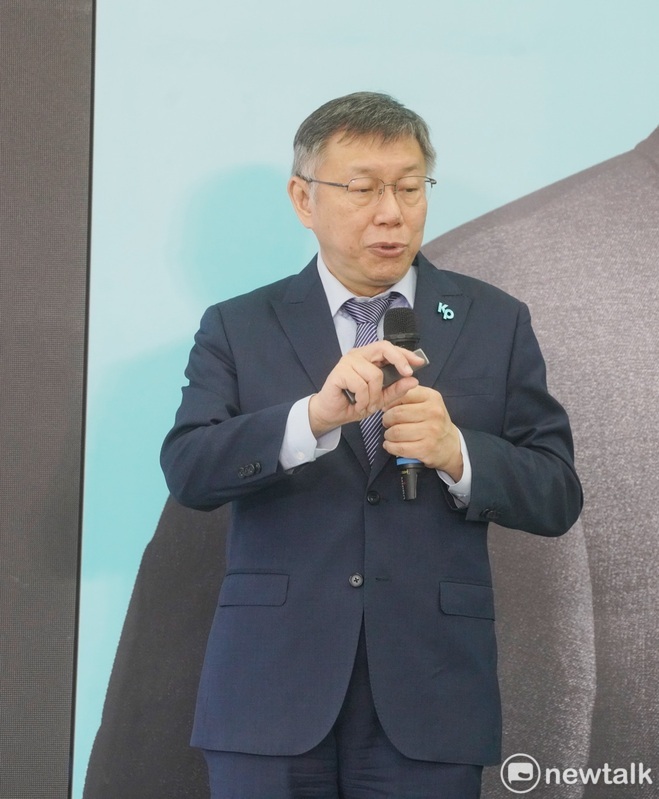 台灣民眾黨主席柯文哲召開「淨零碳排 永續未來」氣候政策記者會。 圖：張良一 / 攝（資料照）