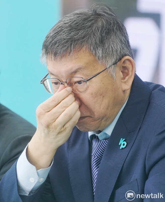台灣民眾黨主席柯文哲召開「淨零碳排 永續未來」氣候政策記者會。 圖：張良一 / 攝