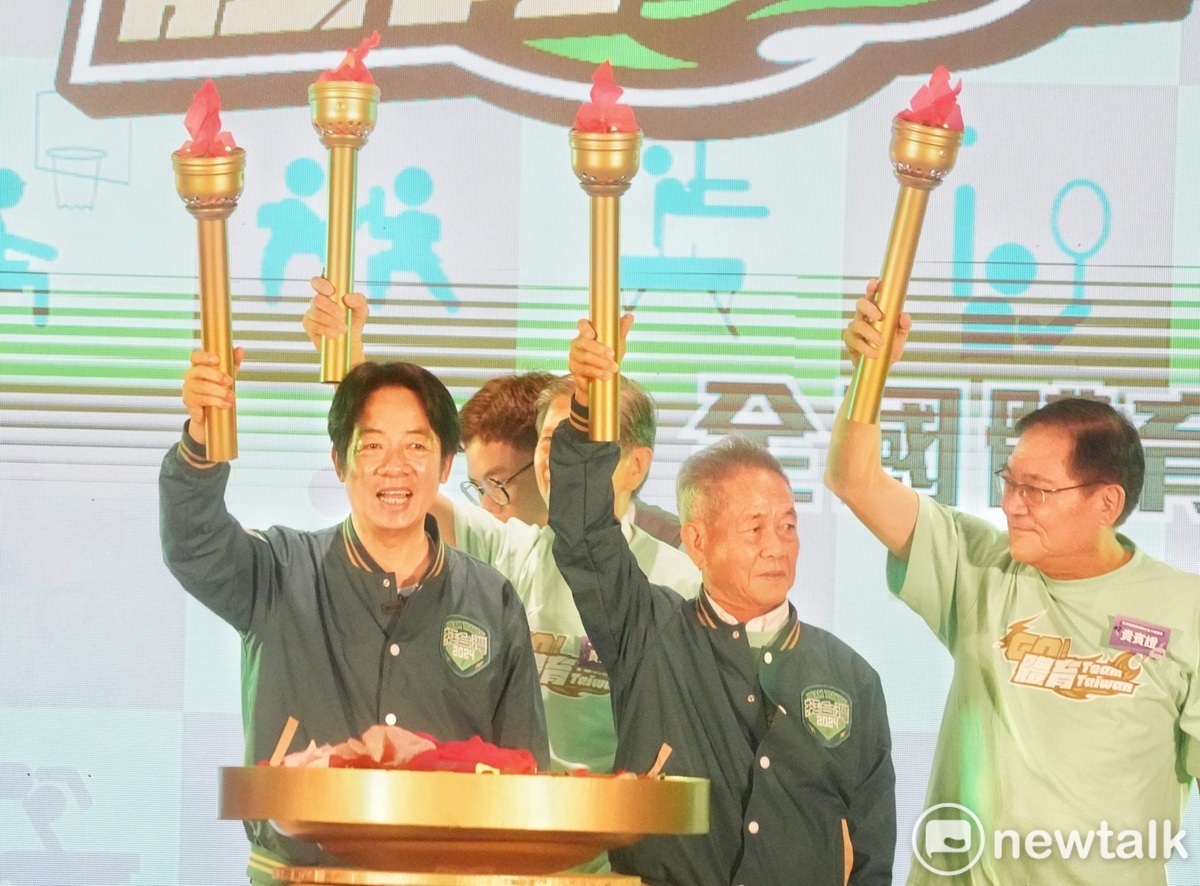 民進黨總統參選人賴清德出席體育Team Taiwan全國體育界挺賴清德後援會成立大會。 圖：張良一/攝