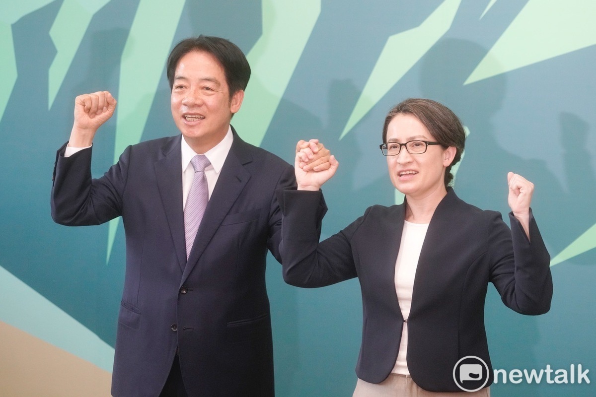 賴清德今天宣布蕭美琴為參選總統的副手。 圖:張良一攝
