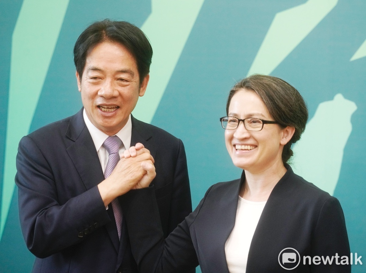 賴清德、蕭美琴組成「賴蕭配」叩關2024總統大選。 圖：張良一攝（資料照）。