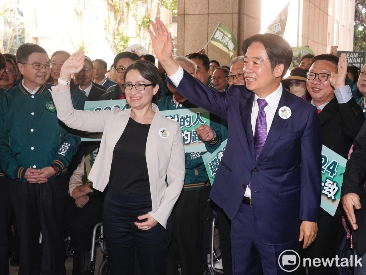 民進黨正、副總統參選人賴清德、蕭美琴。 圖：張良一/攝