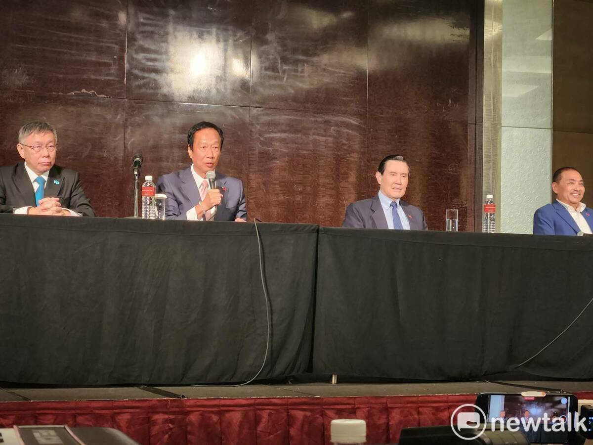 鴻海創辦人郭台銘退選後，中廣董事長趙少康喊話，邀請郭台銘回歸國民黨。 圖：黃建豪拍攝