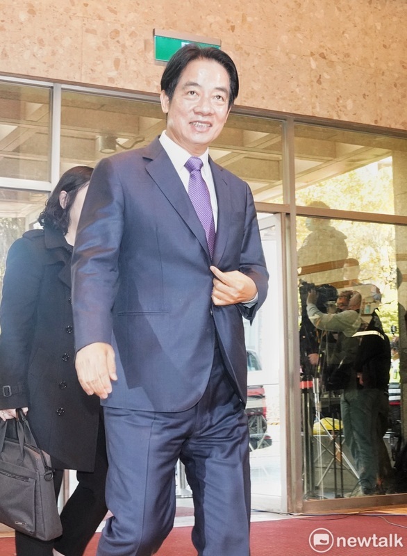 民進黨總統候選人賴清德出席總統大選電視辯論會。 圖：張良一/攝