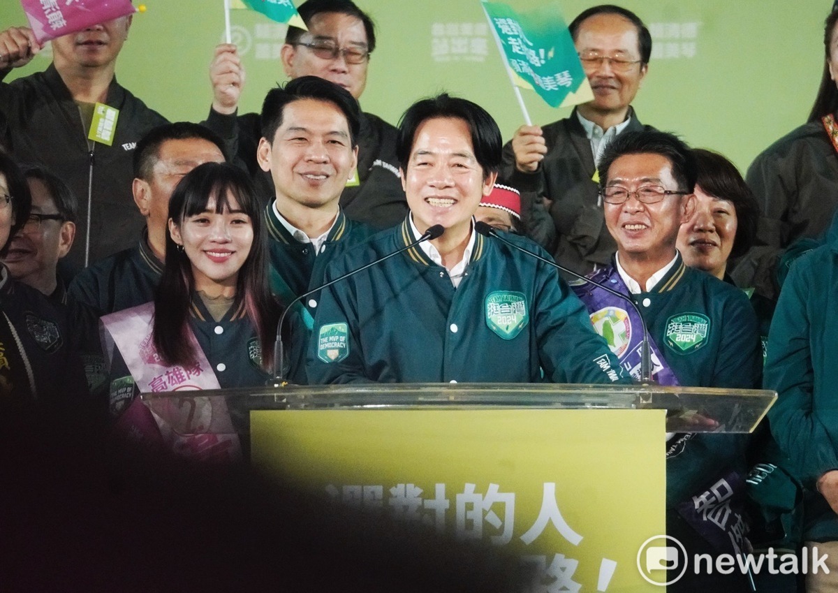 民進黨選前在各地持續衝刺，圖為總統候選人賴清德赴高雄黃金周末造勢。 圖：張良一攝（資料照）