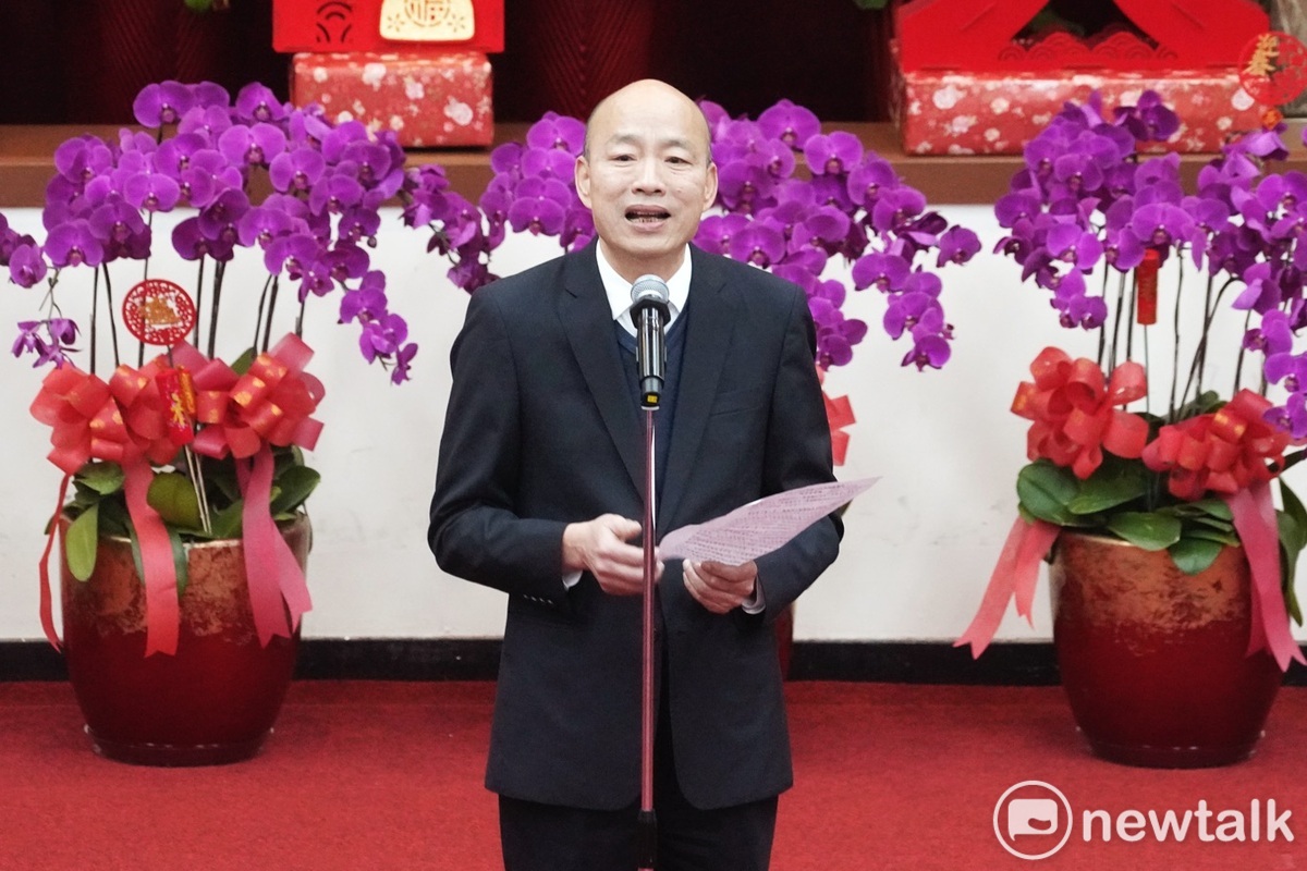 立法院長韓國瑜主持新春團拜。 圖：張良一/攝（資料照）