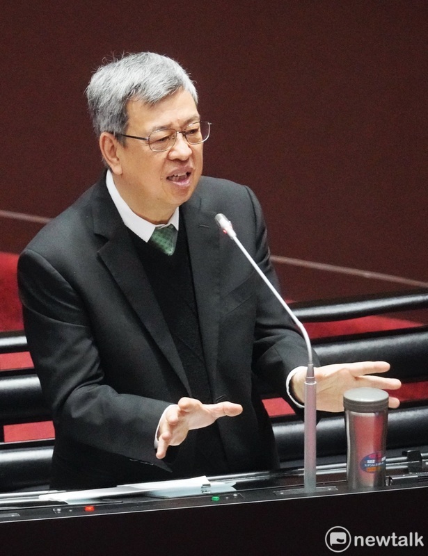 行政院長陳建仁在立院院會備詢。 圖：張良一/攝