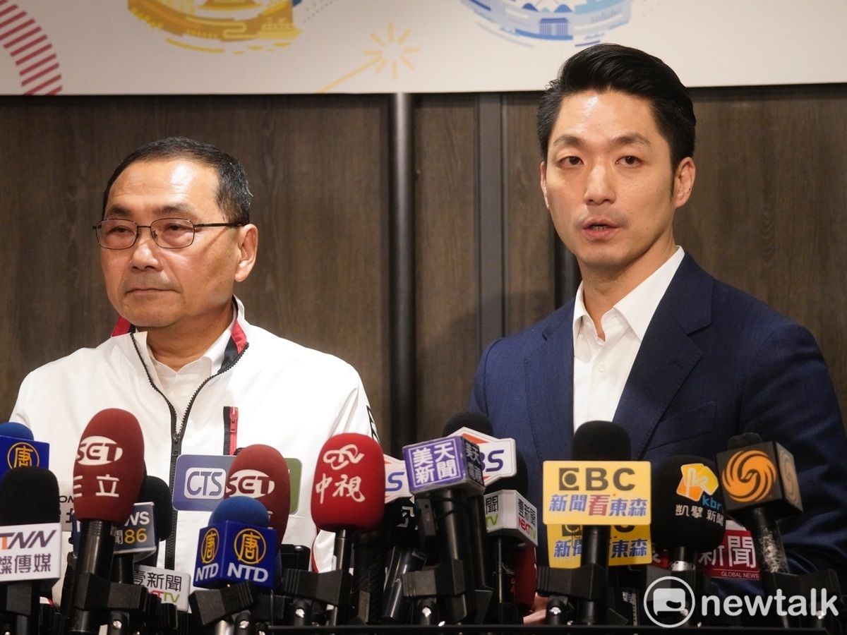 台北市長蔣萬安、新北市長侯友宜呼籲中央政府應把事權分清楚。 圖；張良一／攝
