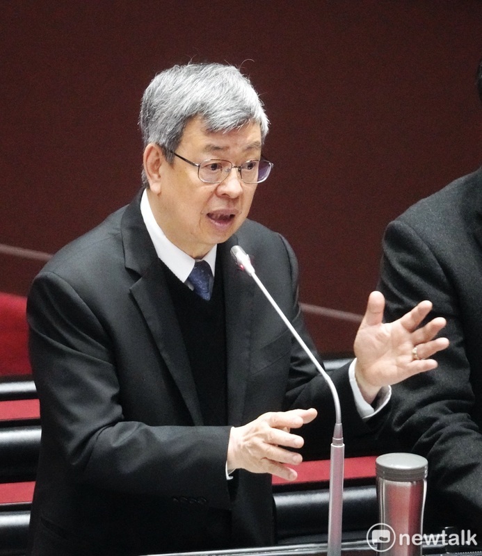 行政院長陳建仁在立院院會備詢。 圖：張良一/攝