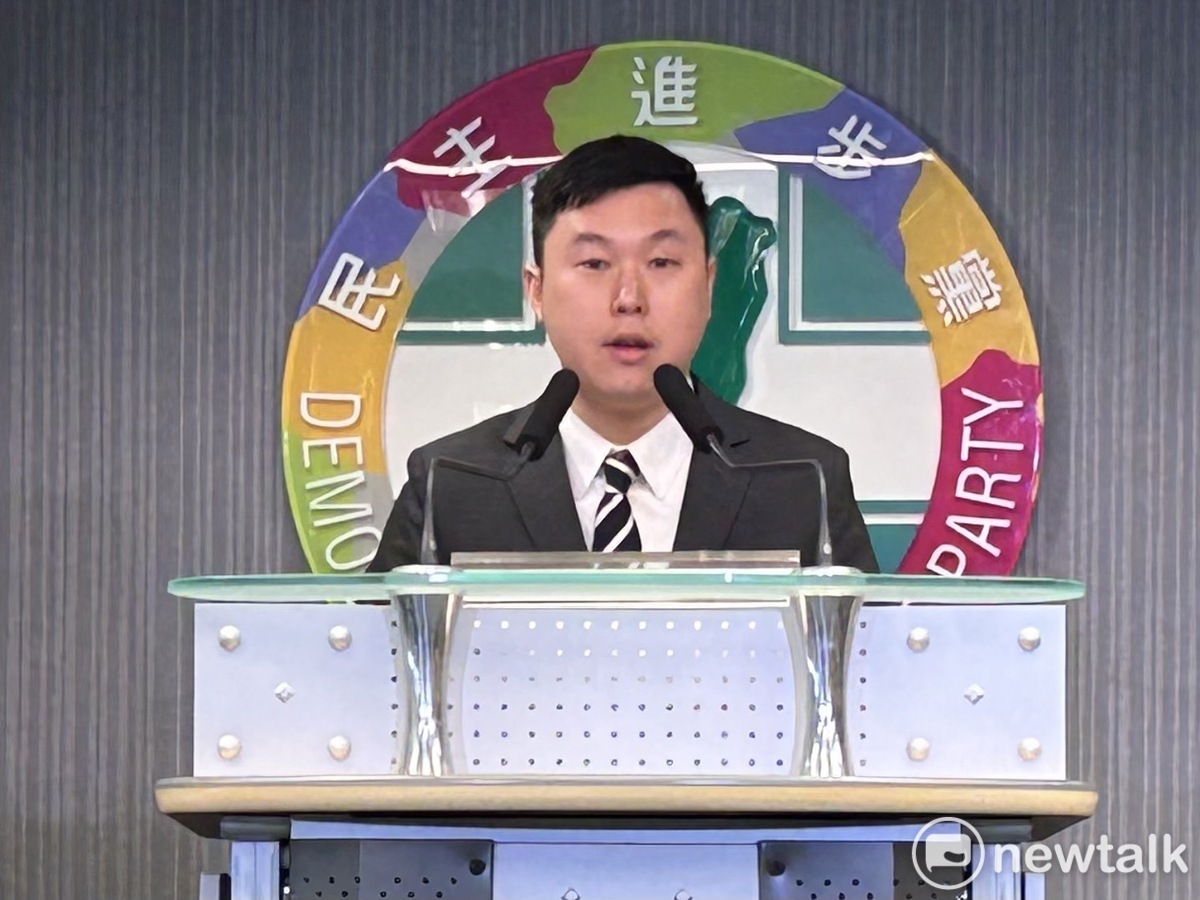 民進黨發言人、國際部主任李問。 圖：黃宣尹攝