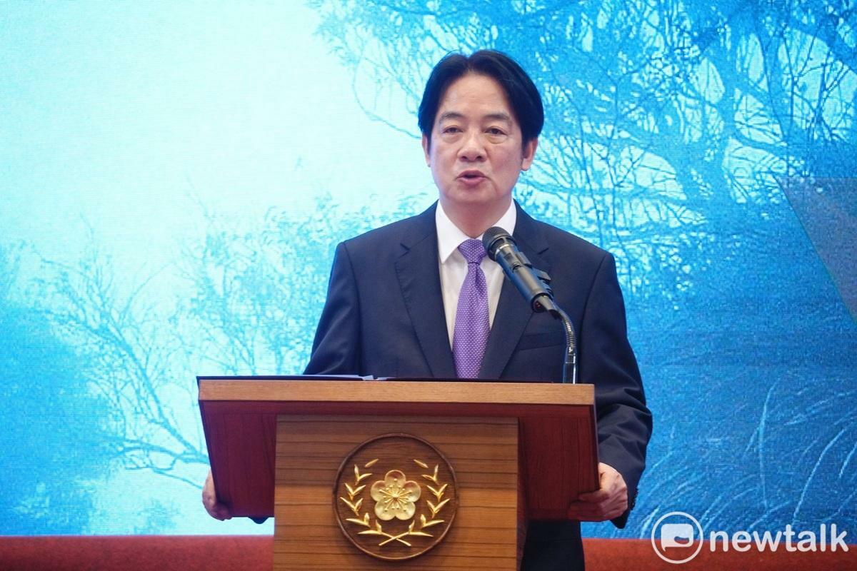 總統賴清德舉行「信賴新政 時代新台灣」記者會。 圖：張良一攝